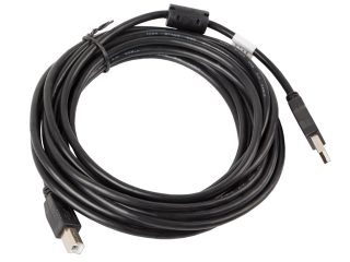 Lanberg USB-A (M) -> USB-B (M) 2.0 кабел 5м, черен ферит