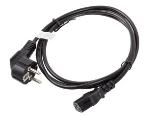 Lanberg CEE 7/7 -> IEC 320 C13 захранващ кабел 1.8m, черен