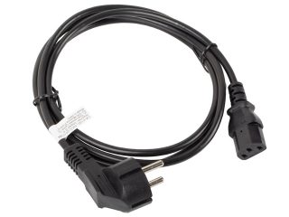 Lanberg CEE 7/7 -> IEC 320 C13 захранващ кабел 1.8m, черен