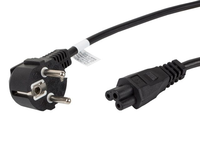 Lanberg CEE 7/7 (MICKEY) -> IEC 320 C5 захранващ кабел 1.8m VDE, черен
