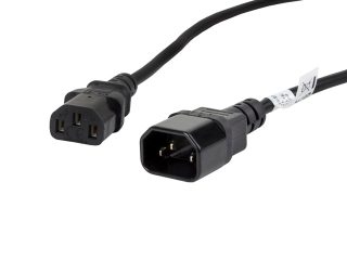 Lanberg удължителен захранващ кабел IEC 320 C13 -> C14 1.8m VDE, черен
