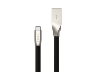 Natec USB-C (M) към USB-A (M) 2.0 кабел 1м, черен метал