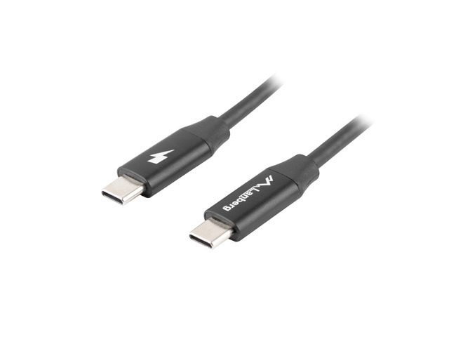 Lanberg USB-C M/M 2.0 кабел 1m Quick Charge 4.0, черен
