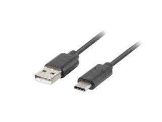 LANBERG кабел USB-C към USB-A 2.0, 3 м, черен, QC 3.0