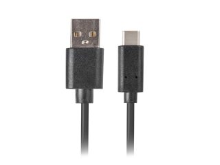 LANBERG кабел USB-C към USB-A 2.0, 3 м, черен, QC 3.0
