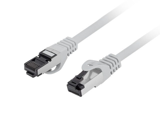 Ланберг пач корд CAT.8.1 S/FTP LSZH CU 2м, сив