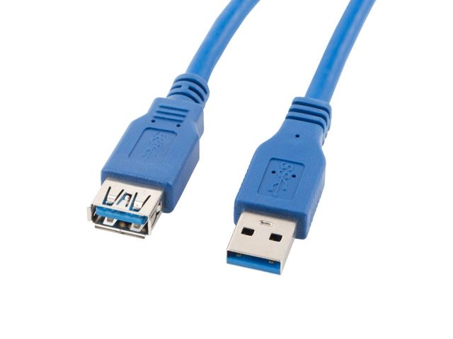Lanberg удължителен кабел USB 3.0 AM-AF, 3м, син