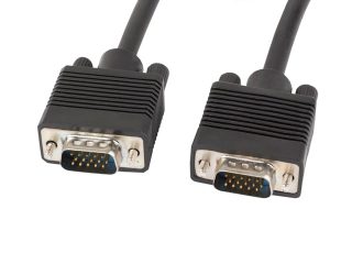 Lanberg VGA M/M кабел 5m двойно екраниран, 2x ферит, черен