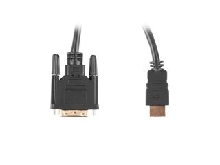Lanberg HDMI (M) -> DVI-D (M) (24+1) кабел 3м, dual link, с позлатени 4K конектори, черен