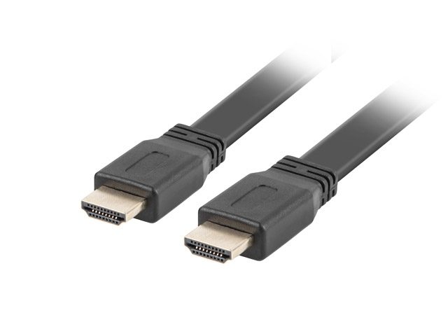 Lanberg HDMI M/M V2.0 cable 3m, 4K flat, черен