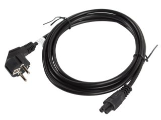 Lanberg CEE 7/7 (MICKEY) -> IEC 320 C5 захранващ кабел 3м VDE, черен