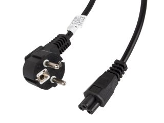 Lanberg CEE 7/7 (MICKEY) -> IEC 320 C5 захранващ кабел 3м VDE, черен
