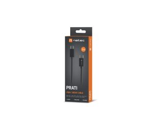 Natec USB-C(M) -> USB-C (M) 2.0 кабел 2m PD 100W Черен