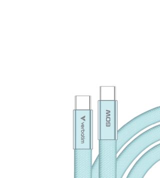 Verbatim Sync & Charge SoftTouch USB-C към C кабел 60W 120 cm - Син