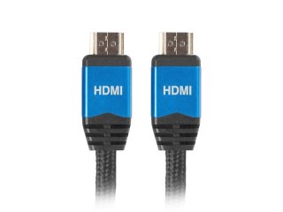 Кабел Lanberg HDMI M/M V2.0 1.8m CU, черен premium
