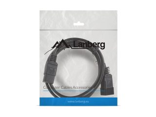 Lanberg удължителен кабел IEC 320 C19 / C20 1.8 m VDE, черен