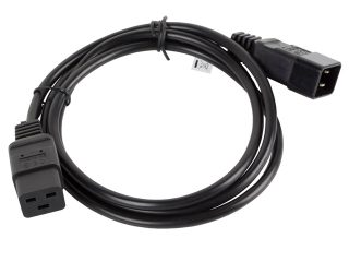 Lanberg удължителен кабел IEC 320 C19 / C20 1.8 m VDE, черен
