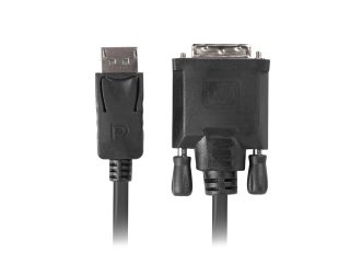 Lanberg DisplayPort (M) V1.2 -> DVI-D (M) (24+1) кабел 1.8m, dual link, черен