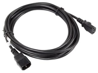 Lanberg удължителен захранващ кабел IEC 320 C13 -> C14 5m VDE, черен