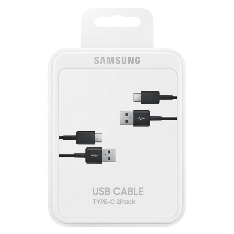 Кабел Samsung USB-C към USB 2.0, 1,5 м, 2 бр., черен