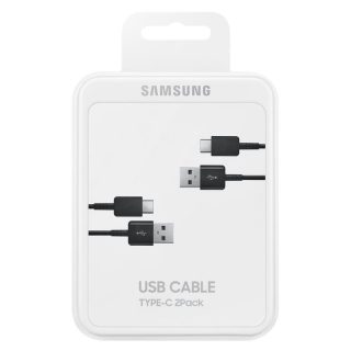 Кабел Samsung USB-C към USB 2.0, 1,5 м, 2 бр., черен