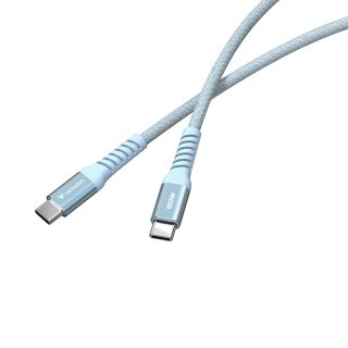 Verbatim Sync & Charge USB-C към USB-C 60W Magnetic 120 cm - Син