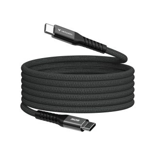 Verbatim Sync & Charge USB-C към USB-C 60W Magnetic 120 cm - Черен