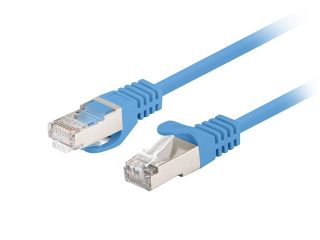 Lanberg пач кабел CAT.6 FTP 0.25m fluke passed (10-pack), син