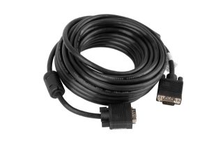 Lanberg VGA M/M кабел 10m dual-shielded, 2x ferrite, черен