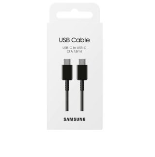 Кабел Samsung USB-C към USB-C 1.8м (3A) Черен