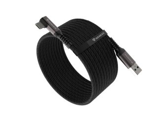 Genesis Cable USB-C(M)->USB-A(M) 3.1 GEN 1, 5GB/S PD15W VR, 5m, Черен