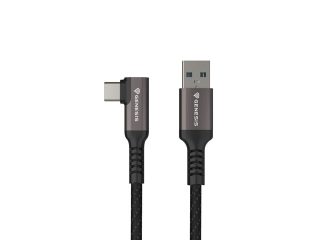 Genesis Cable USB-C(M)->USB-A(M) 3.1 GEN 1, 5GB/S PD15W VR, 5m, Черен