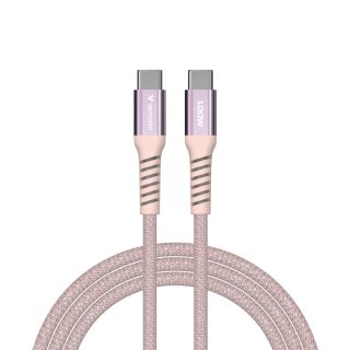 Кабел Verbatim Sync & Charge USB-C към USB-C 100W Magnetic 120 см - Розов