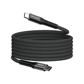 Verbatim Sync & Charge USB-C към USB-C 100W Magnetic 120 cm - Черен