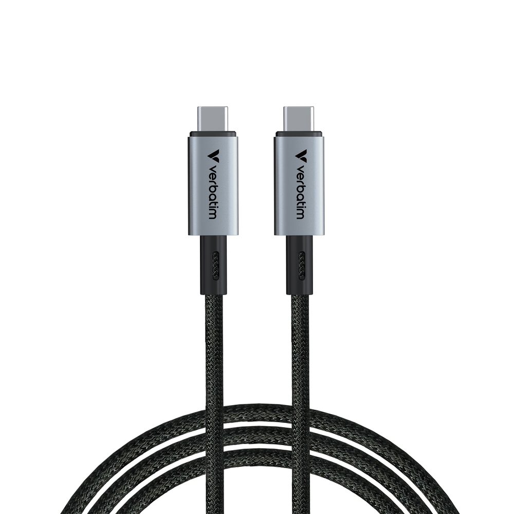 Verbatim Sync & Charge USB-C към USB-C 240W 40 Gbps 120 cm