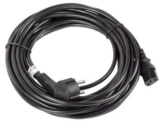 Lanberg CEE 7/7 -> IEC 320 C13 захранващ кабел 10m VDE, черен