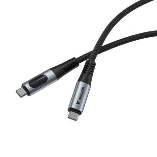 Verbatim Sync & Charge USB-C към USB-C 240W 40 Gbps Display 120 cm