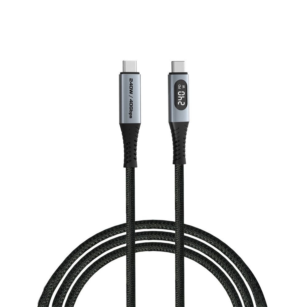 Verbatim Sync & Charge USB-C към USB-C 240W 40 Gbps Display 120 cm