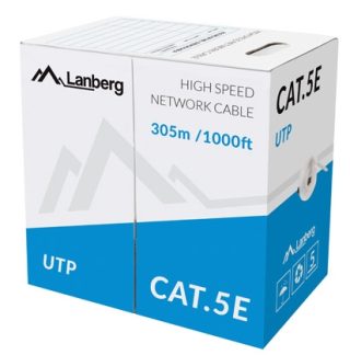 Lanberg LAN кабел UTP CAT.5E 305m многожилен CCA, сив