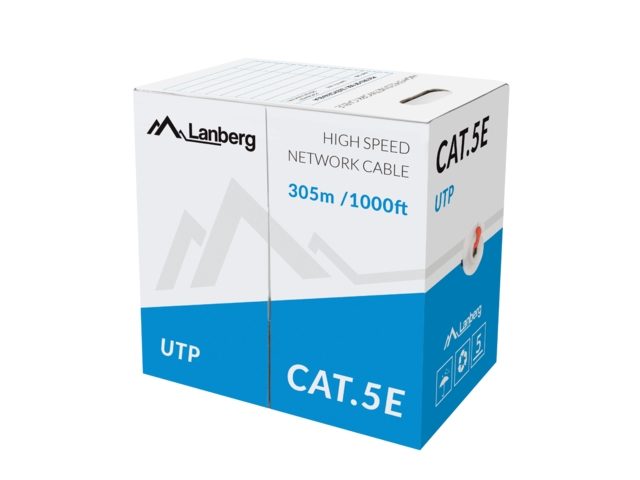 Lanberg Lan Cable UTP Cat.5e 305m Solid CCA Red