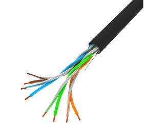 Lanberg LAN кабел CAT.5e UTP 305m плътна мед черен fluke