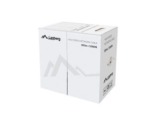 Lanberg LAN кабел CAT.5E UTP 305m плътна мед, fluke passed, сив