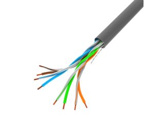 Lanberg LAN кабел CAT.5E UTP 305m плътна мед, fluke passed, сив