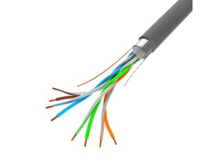 Lanberg LAN кабел CAT.5e FTP 305m плътна мед, сив, CPR + Fluke passed
