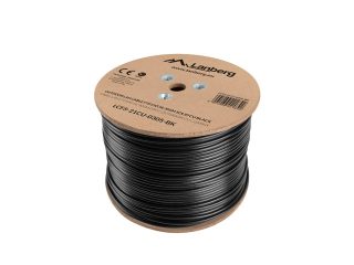 Lanberg LAN кабел CAT.5e ftp 305m solid outdoor cu black fluke passed