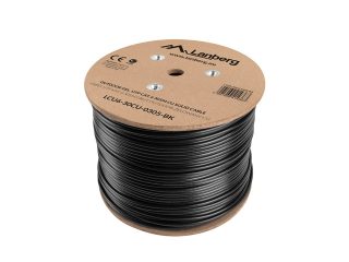 Lanberg LAN кабел CAT.6 UTP 305m плътен outdoor gel-filled CU черен fluke passed