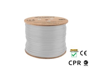 Lanberg LAN кабел CAT.7 SFTP 305m плътна мед LSZH сив CPR + Fluke passed