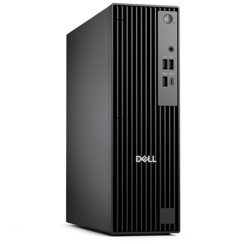 Настолен компютър Dell Pro Slim QCS1250, Intel Core Ultra 5 235 (13 TOPS NPU, 14 ядра, до 5.0GHz), 16GB: 1x16GB, DDR5, до 5600 MT/s, 512GB SSD, интегрирана графика, клавиатура и мишка, 180W, Win 11 Pro, 3Y PS