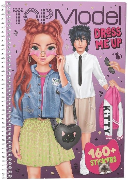 TopModel Книжка със стикери - Rebel Kitty