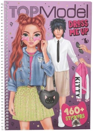 TopModel Книжка със стикери - Rebel Kitty
